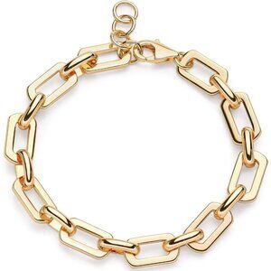 Gold Beaded Bracelets,18K Gold Plated Handmade Cute Satellite Diamond Cut Oval